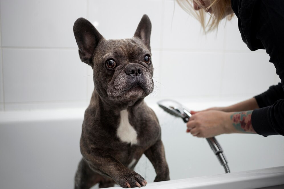 baignez votre animal de compagnie