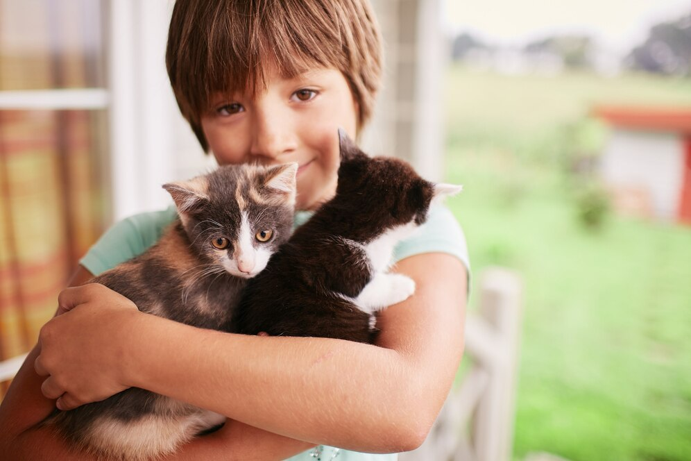 les chats et les enfants